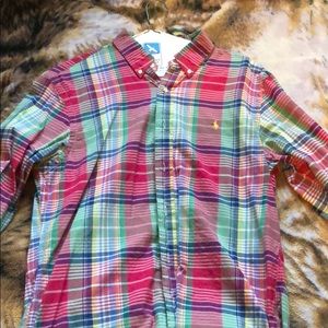 Polo plaid button up